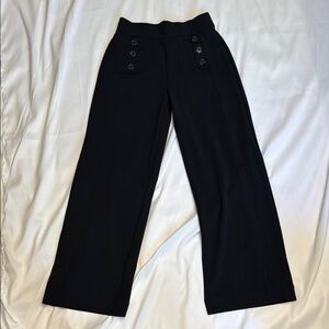 Black Wide-Leg Women's Pants